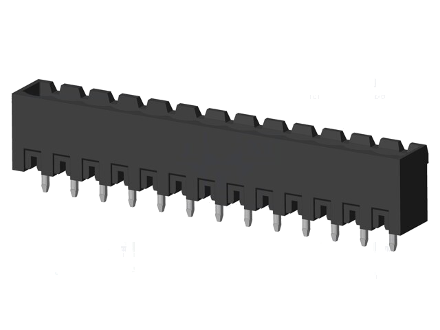 Connector: ontkoppelbare terminal strip; contact; mannelijk Connector: ontkoppelbare terminal strip; contact; mannelijk